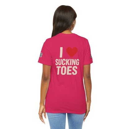 I Love Sucking Toes – Funny Dirty Humor Graphic Tee