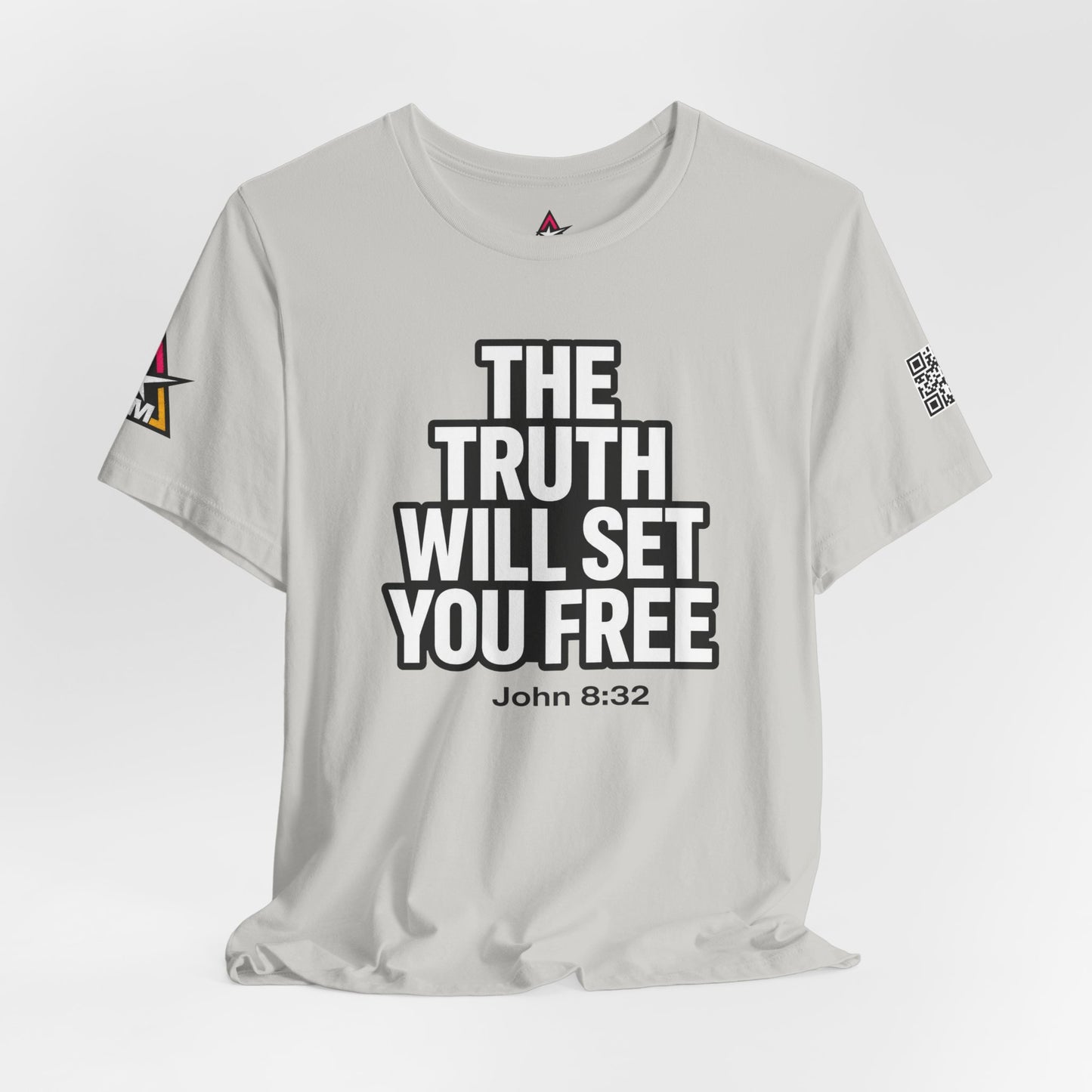 The Truth Will Set You Free Graphic T-Shirt | John 8:32 Bible Verse Tee | Christian Streetwear