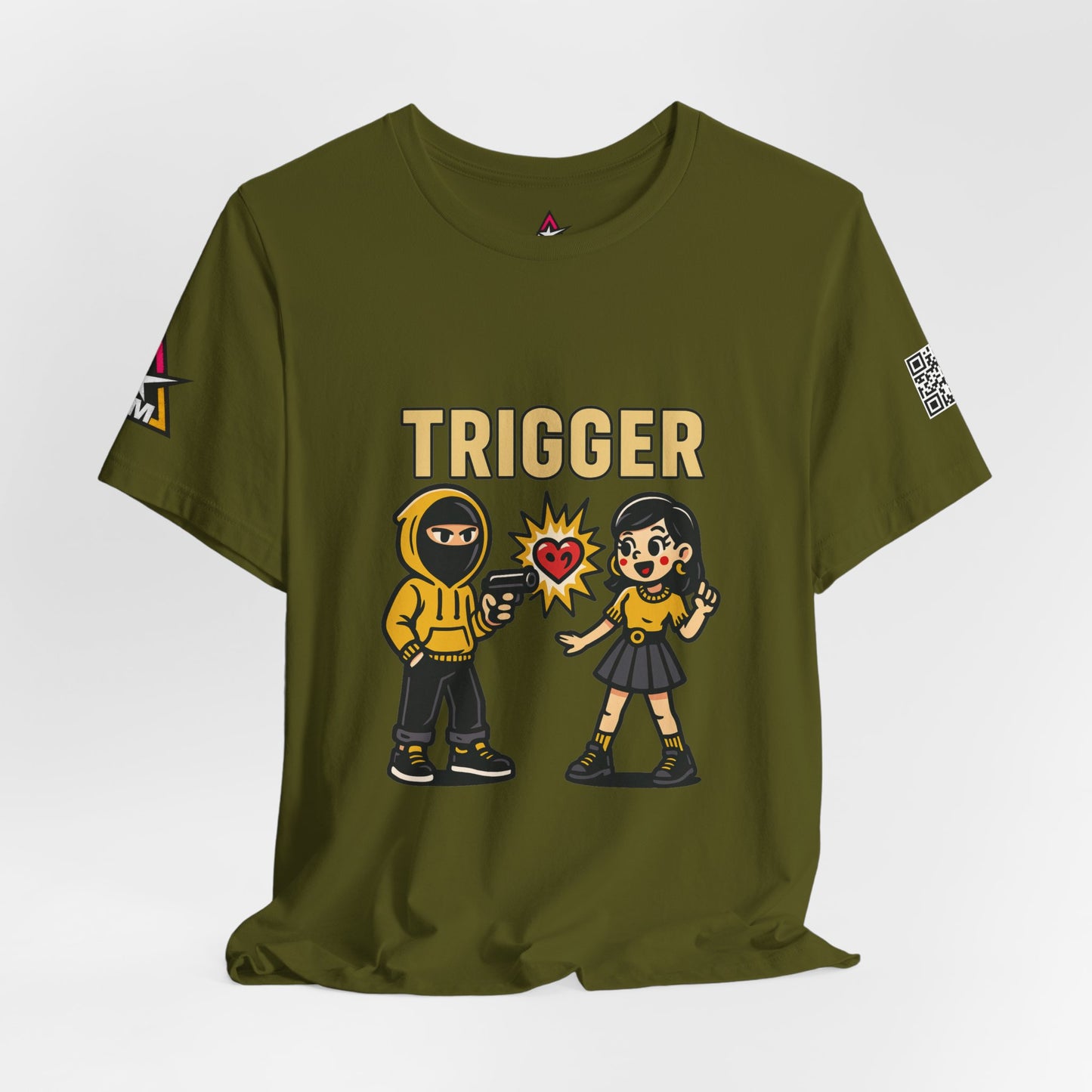 Trigger Graphic T-Shirt | Funny Dating Tee | Toxic Love Streetwear  TRIGGER