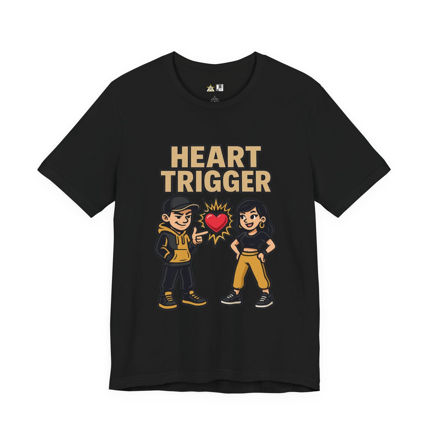 Heart Trigger – Unisex Streetwear Graphic Tee