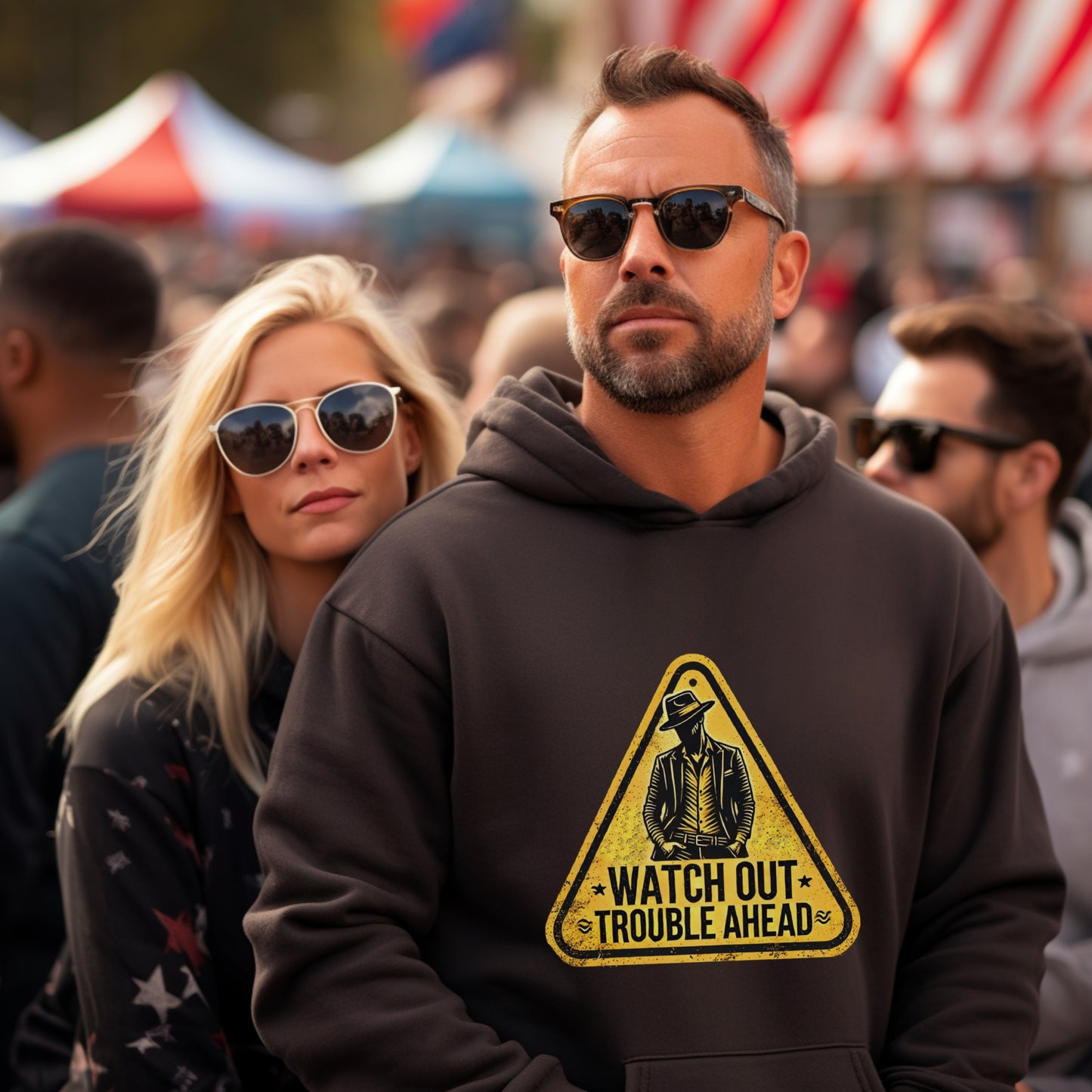 Watch Out Trouble Ahead Hoodie Product