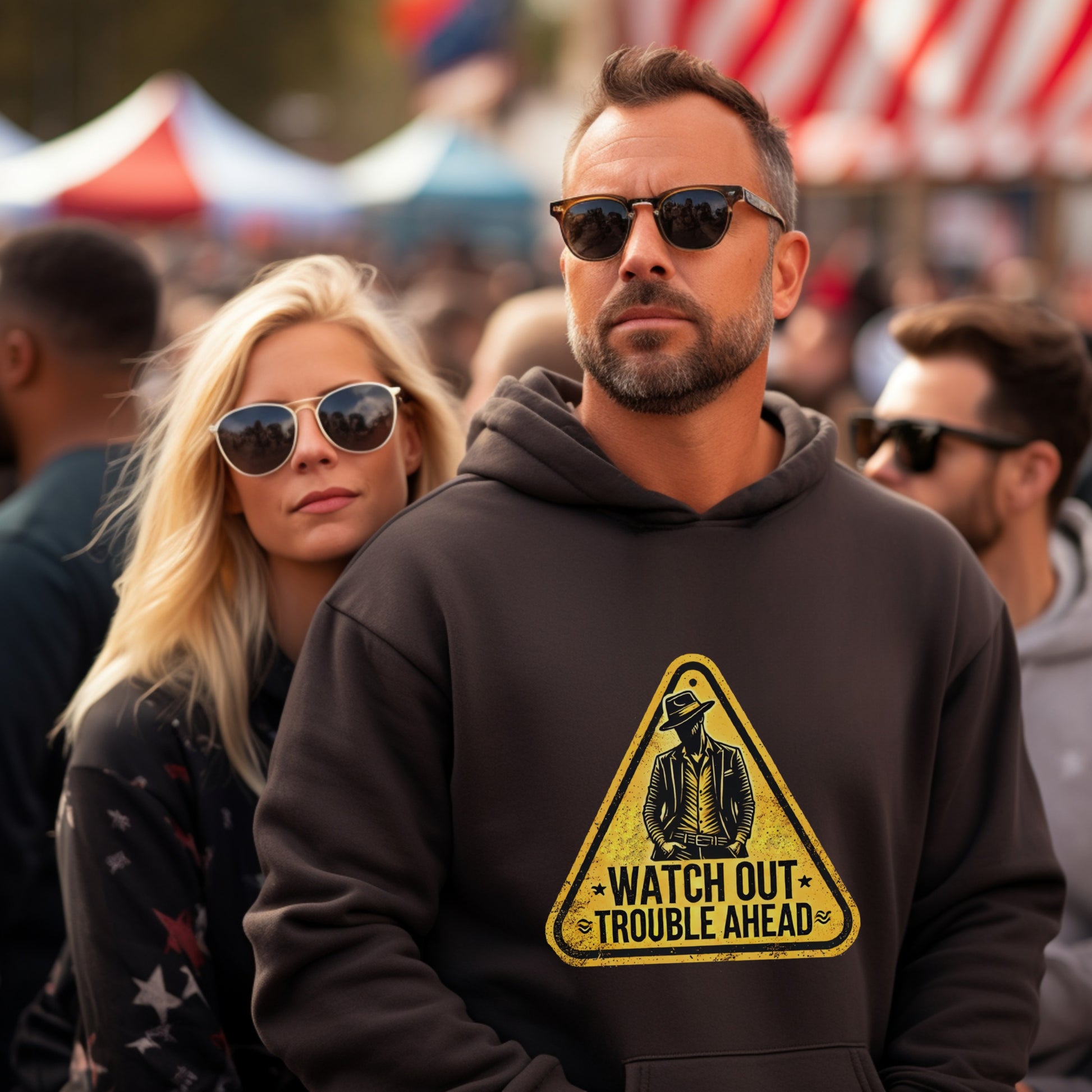 Watch Out Trouble Ahead Hoodie Product