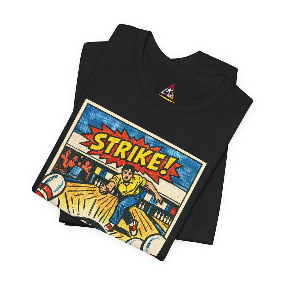 Strike Graphic T-Shirt | Bowling Streetwear Tee | Retro Bowling Shirt  STRIKE.