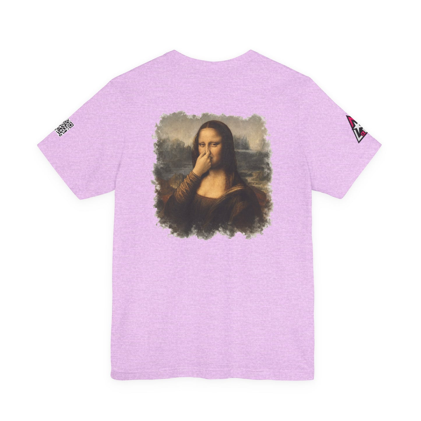 Something Smells Like Bullshit Graphic T-Shirt | Mona Lisa Parody Tee