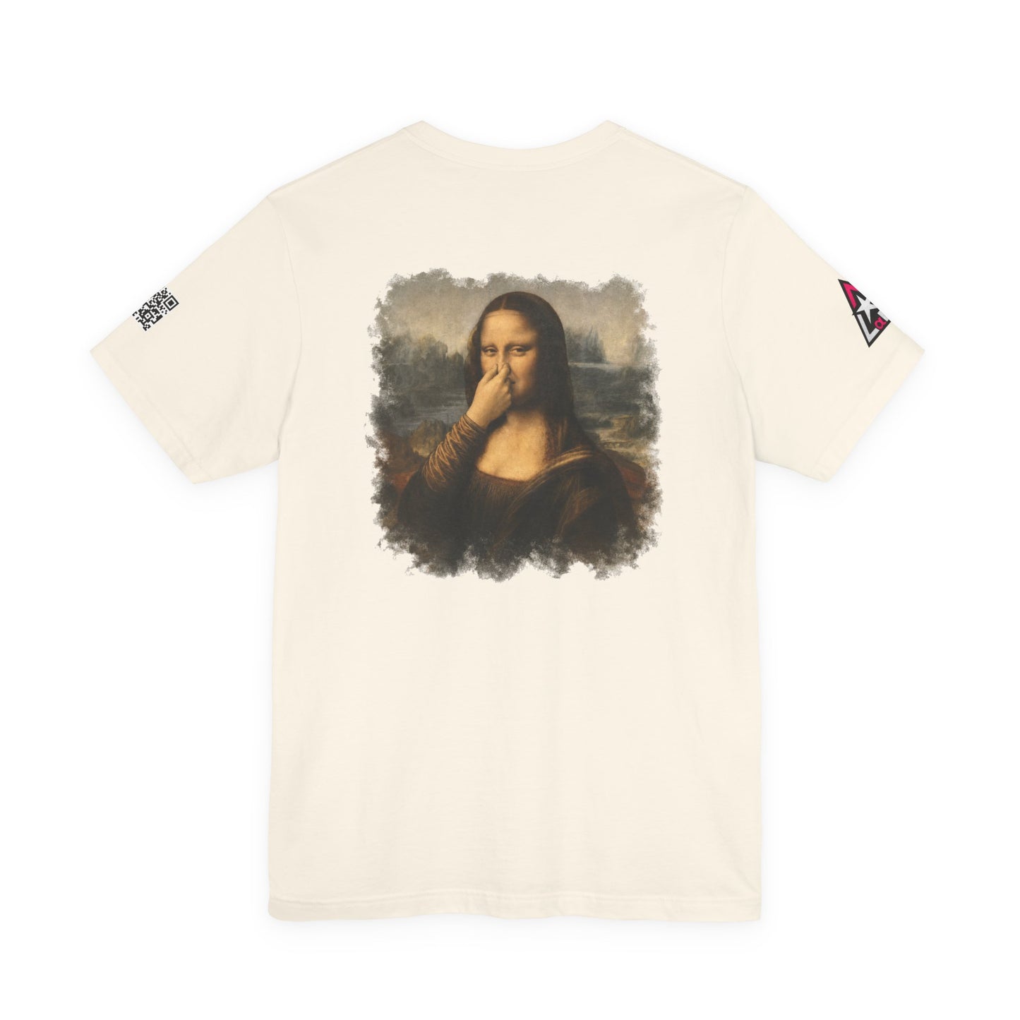 Something Smells Like Bullshit Graphic T-Shirt | Mona Lisa Parody Tee