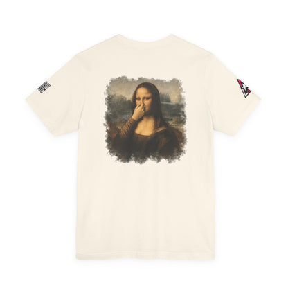 Something Smells Like Bullshit Graphic T-Shirt | Mona Lisa Parody Tee