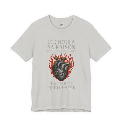 Instinct Over Reason Fireheart Tee – Unisex Streetwear Graphic Tee