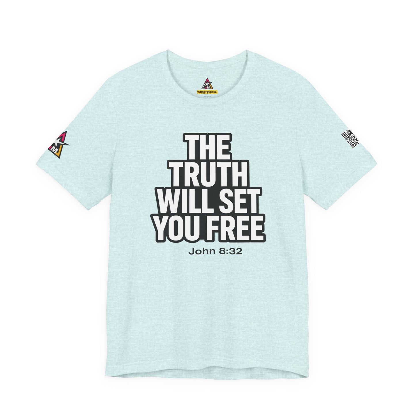 The Truth Will Set You Free Graphic T-Shirt | John 8:32 Christian Tee | Faith Streetwear Shirt