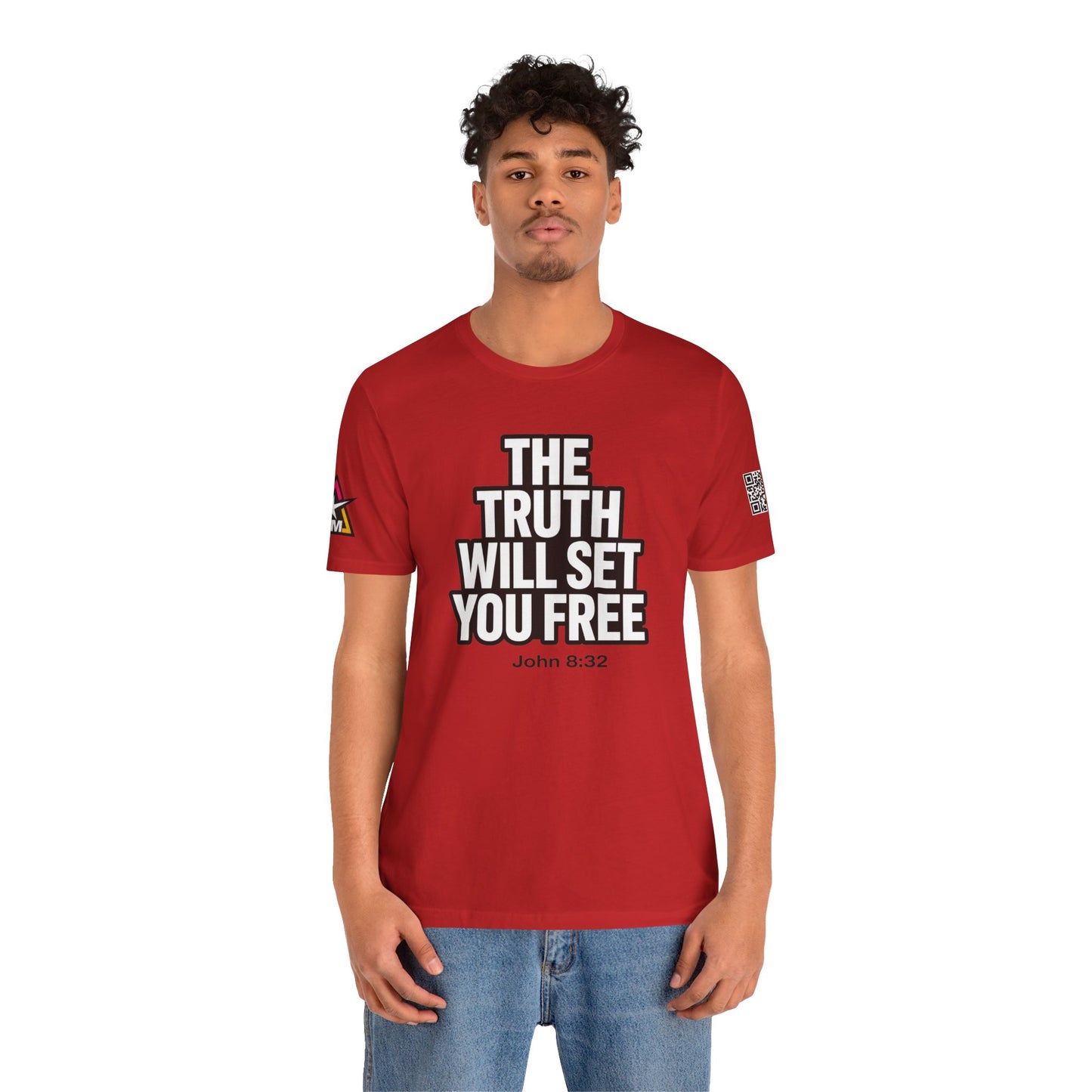 The Truth Will Set You Free Graphic T-Shirt | John 8:32 Christian Tee | Faith Streetwear Shirt
