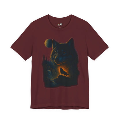 Midnight Wolf Instinct Tee – Unisex Streetwear Graphic Tee
