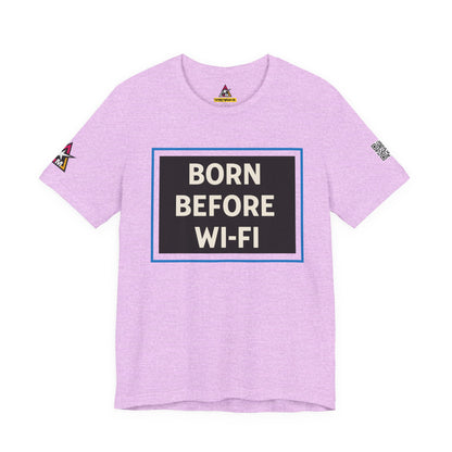 BORN BEFORE WI-FI | Funny Retro Graphic Tee | Gen X & Millennial Streetwear