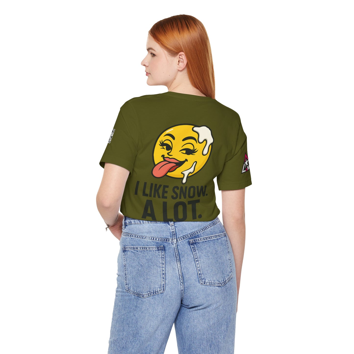 I Like Snow. A Lot. Graphic T-Shirt | Funny Winter Tee | Cheeky Snow Lover Shirt