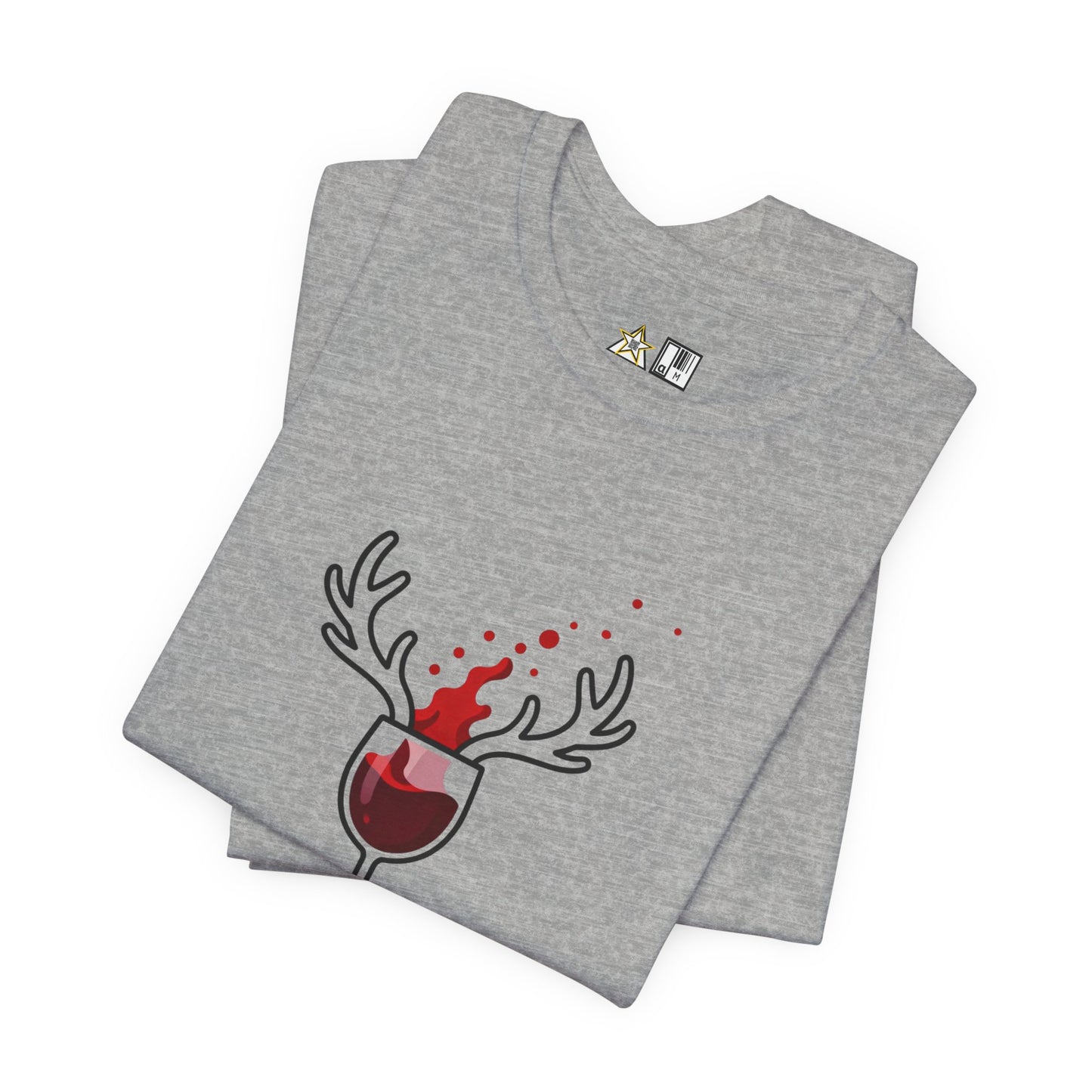 Wine Deer Authority – Unisex Bold Graphic Streetwear Tee