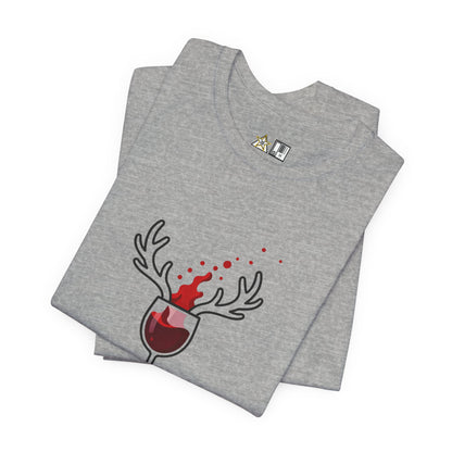Wine Deer Authority – Unisex Bold Graphic Streetwear Tee