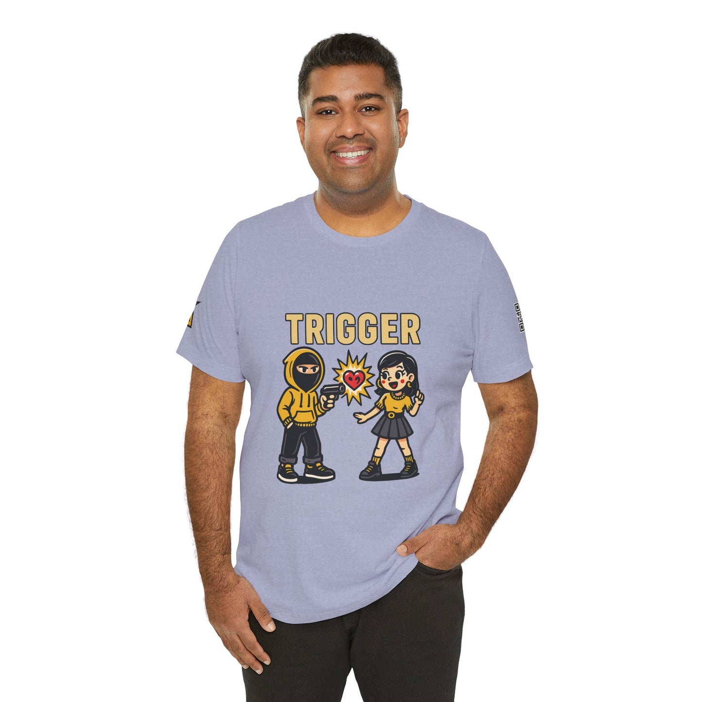 Trigger Graphic T-Shirt | Funny Dating Tee | Toxic Love Streetwear  TRIGGER