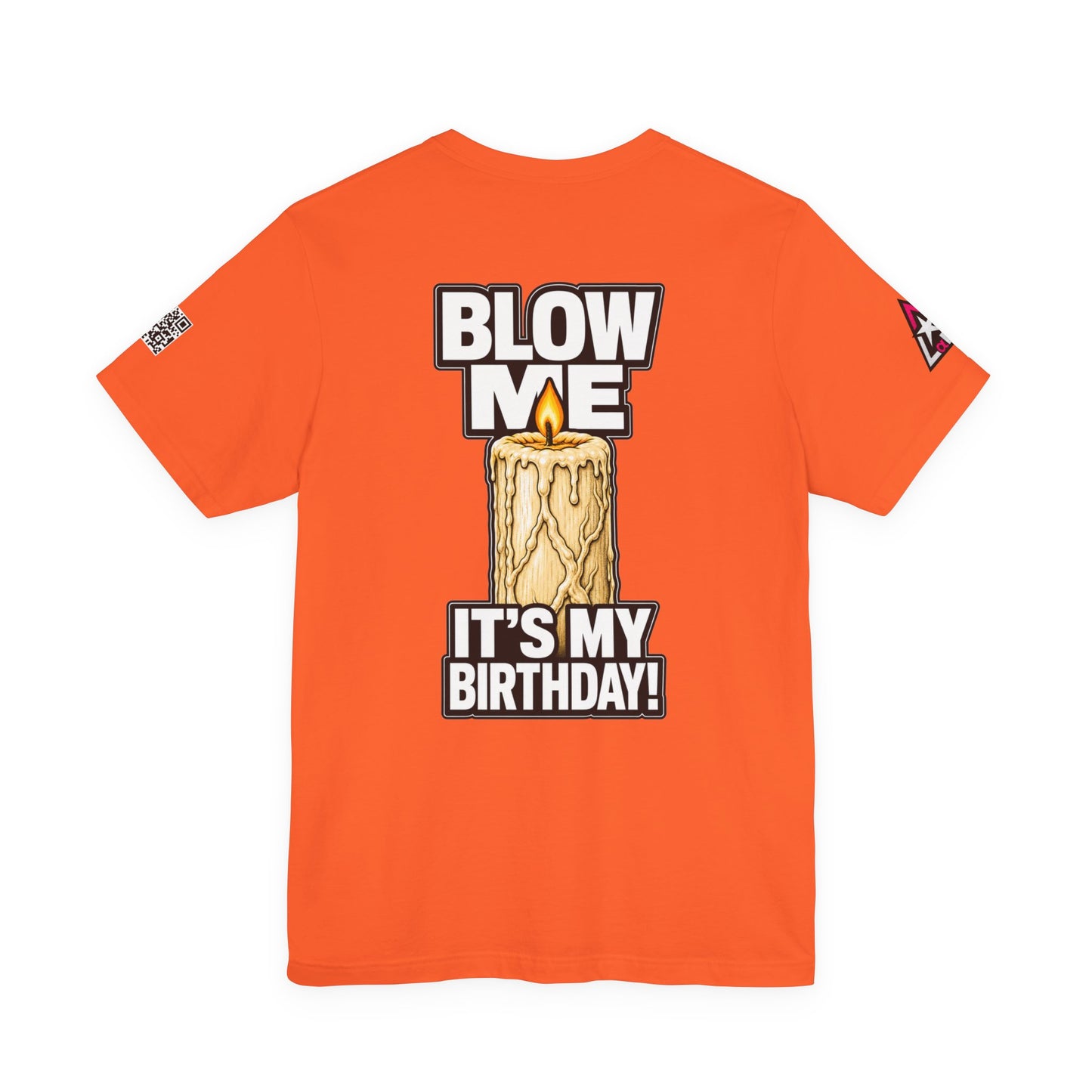 Blow Me, It’s My Birthday – Funny Birthday Candle Graphic Tee