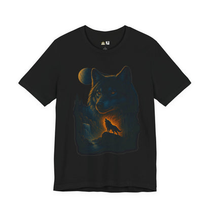 Midnight Wolf Instinct Tee – Unisex Streetwear Graphic Tee