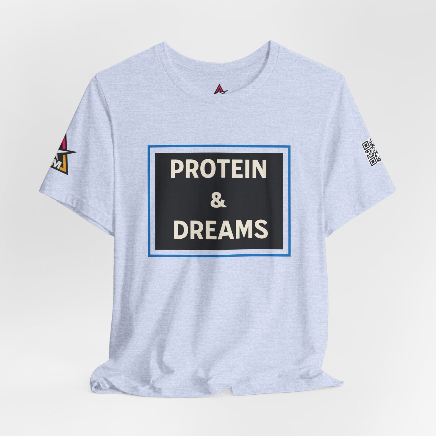 Protein & Dreams Graphic T-Shirt | Fitness Streetwear Tee | Gym Lifestyle Shirt