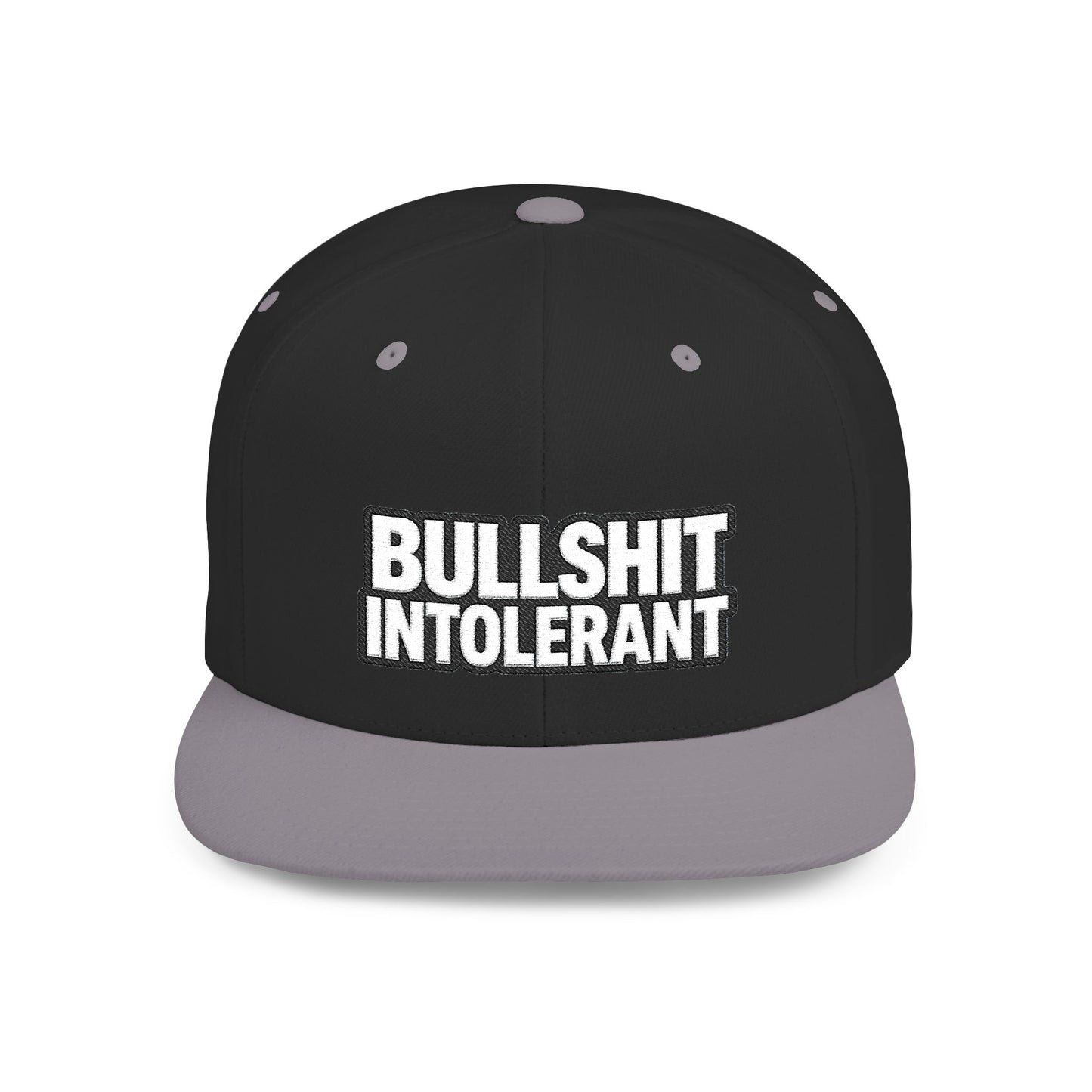 Bullshit Intolerant – Funny Sarcastic Streetwear Snapback