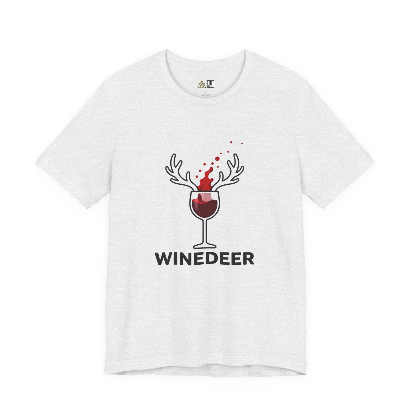 Wine Deer Authority – Unisex Bold Graphic Streetwear Tee