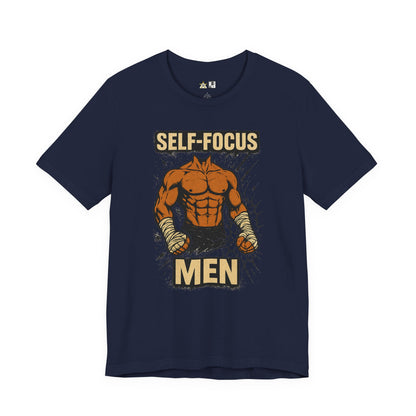 Fighter Self-Focus Men Muscle Power – Unisex Streetwear Graphic Tee