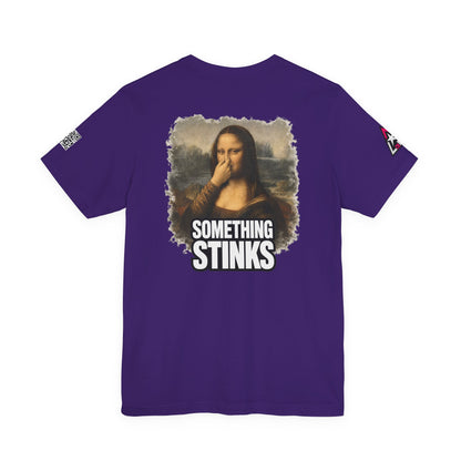 Something Stinks – Funny Mona Lisa Parody Graphic Tee