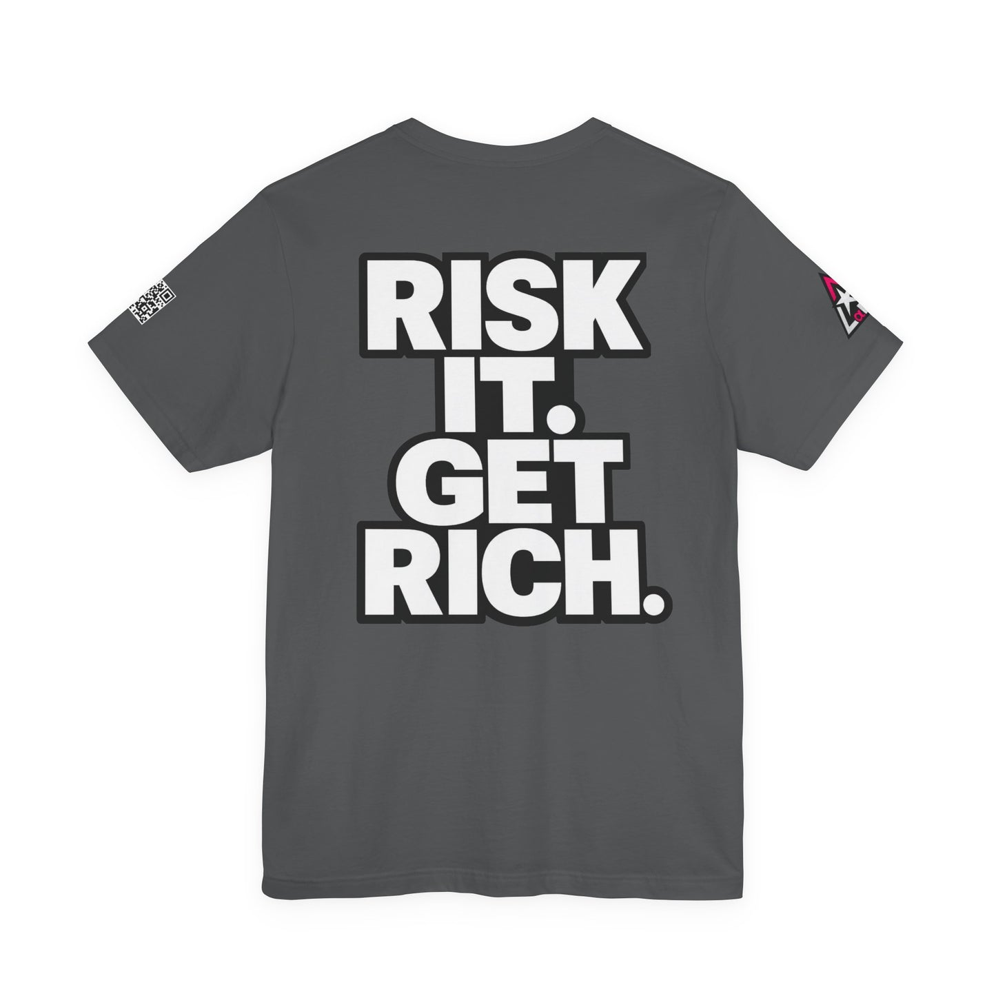 Risk It. Get Rich. – Bold Motivational Graphic Tee
