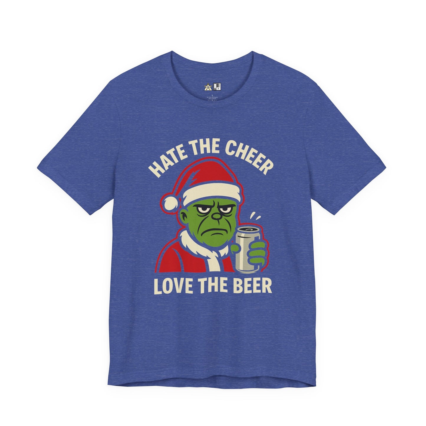 Hate the Cheer Love the Beer – Unisex Bold Holiday Graphic Tee