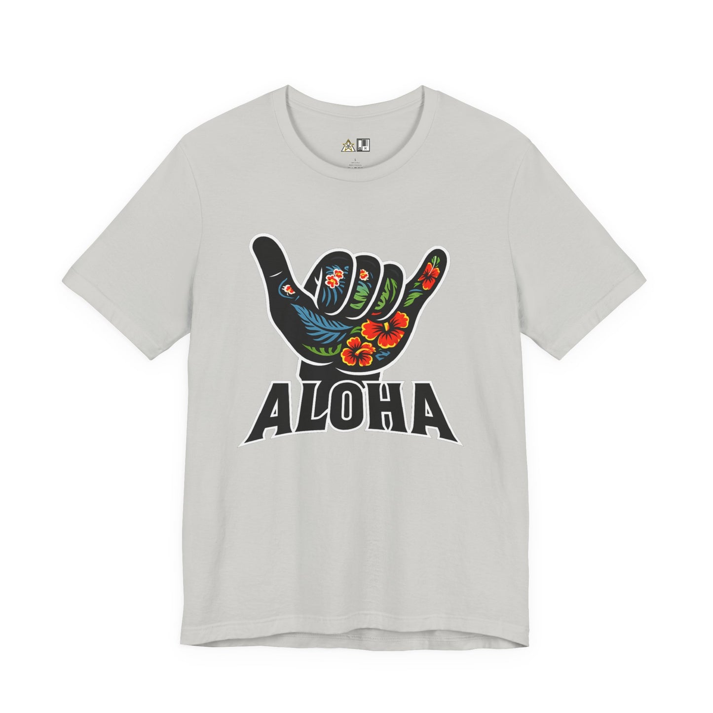 Aloha Shaka Floral Vibe – Unisex Streetwear Graphic Tee