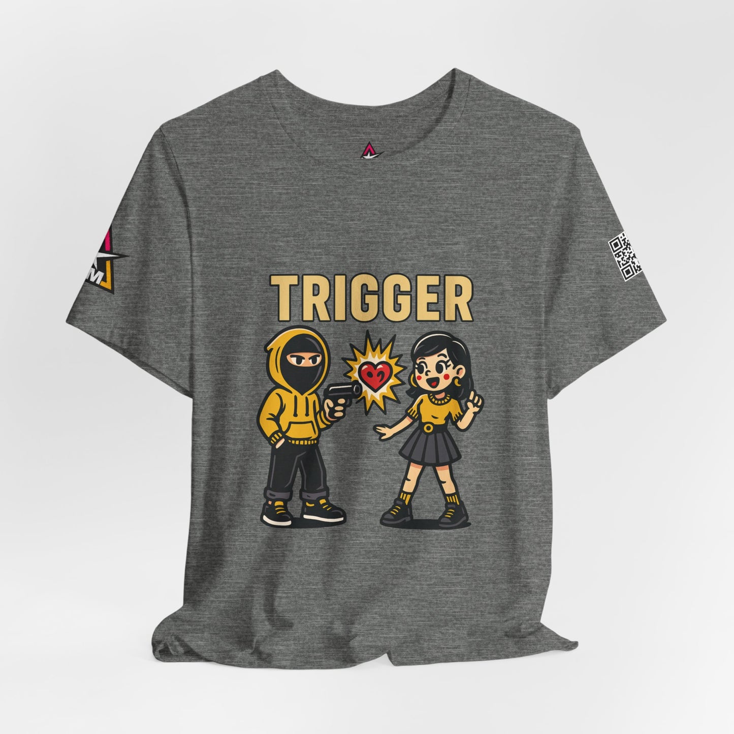 Trigger Graphic T-Shirt | Funny Dating Tee | Toxic Love Streetwear  TRIGGER