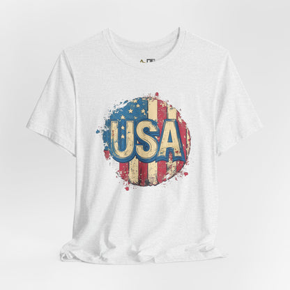 USA Raw Spirit – Unisex Patriotic Streetwear Tee