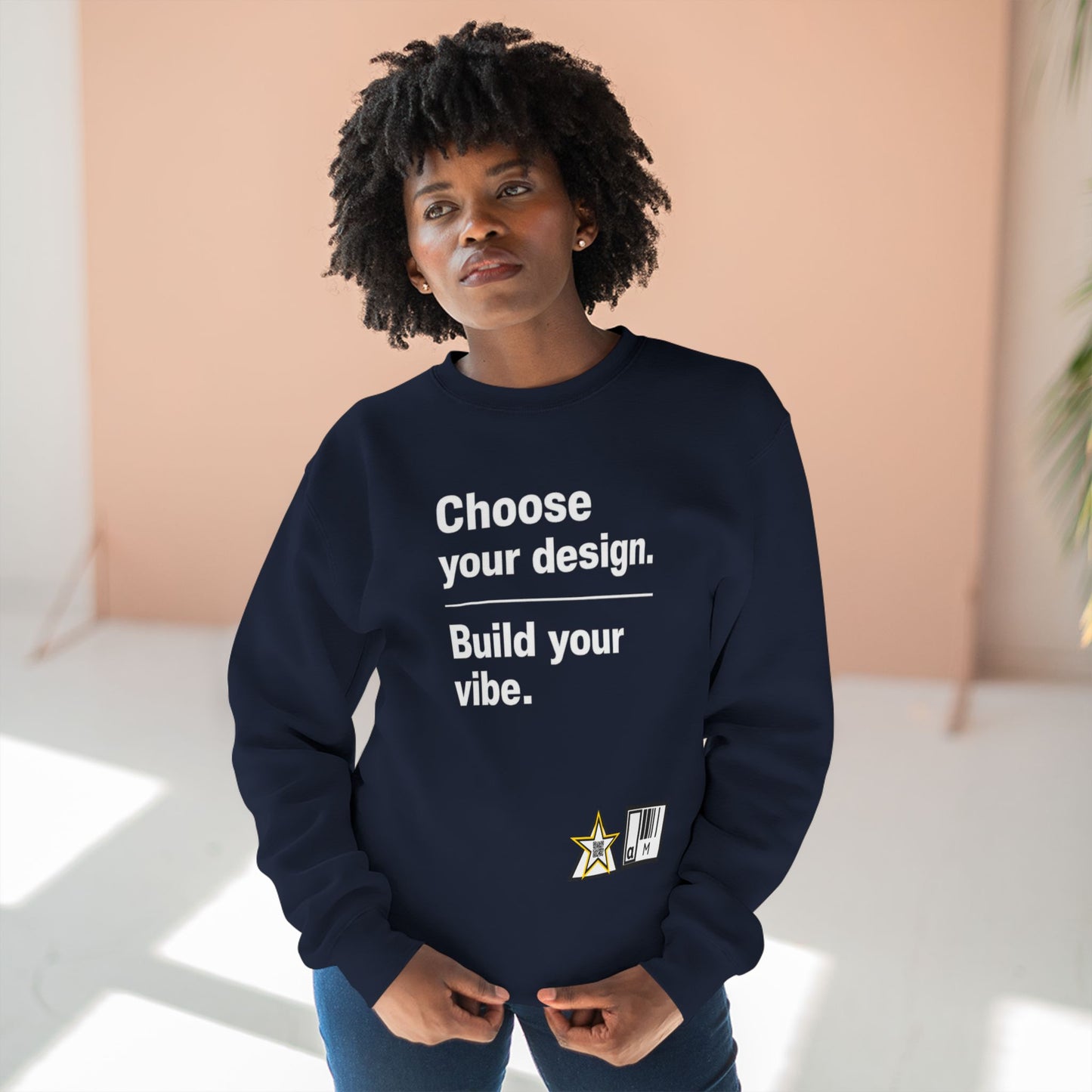 Custom Alpha Crewneck Choose Your Design Build Your Vibe Crewneck Sweatshirt