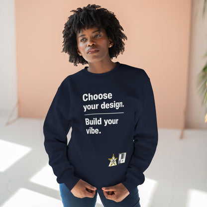 Custom Alpha Crewneck Choose Your Design Build Your Vibe Crewneck Sweatshirt