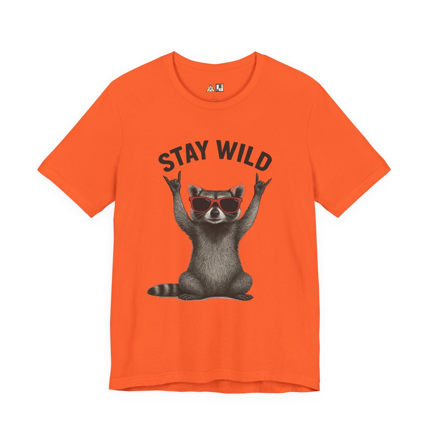 Stay Wild Raccoon Tee – Unisex Streetwear Graphic Tee
