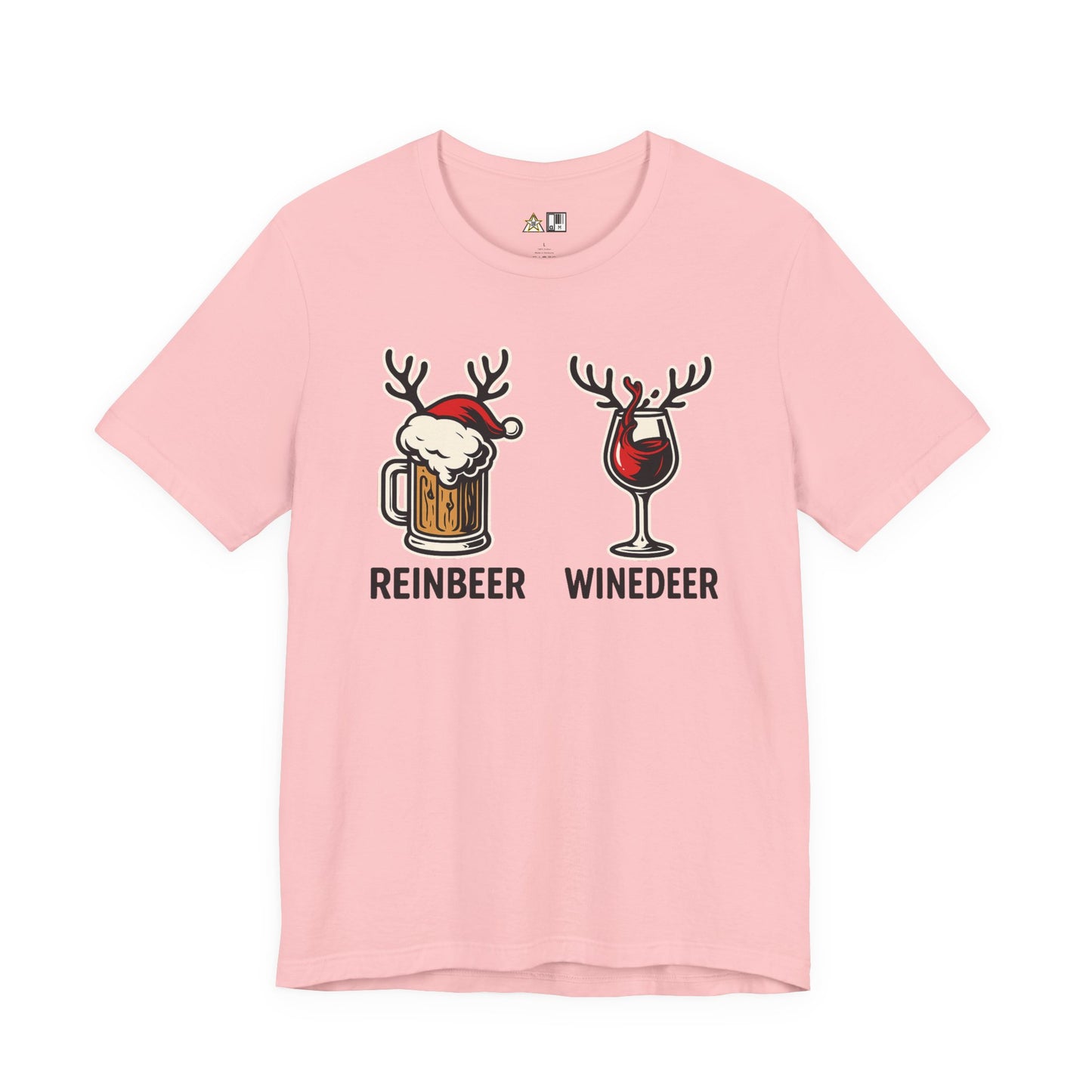 Reinbeer vs Winedeer – Unisex Bold Holiday Graphic Tee