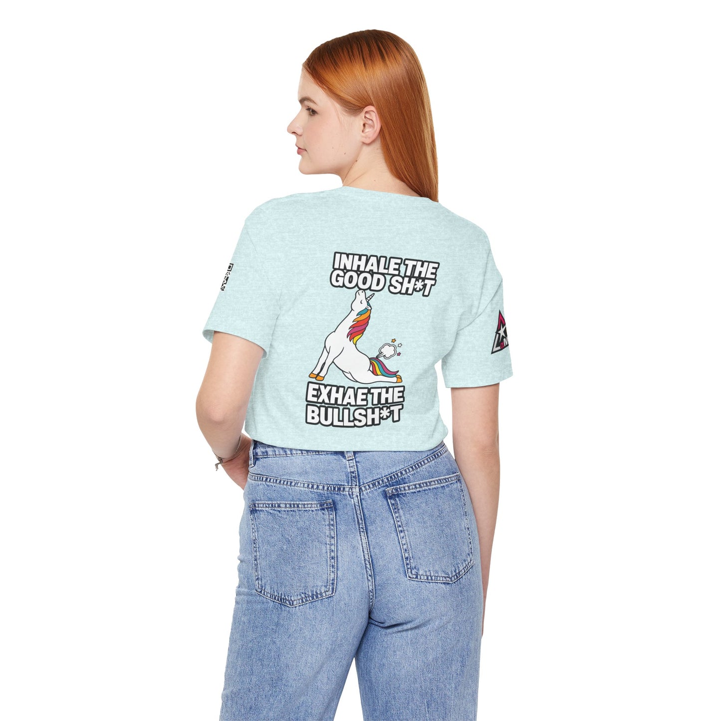 Inhale the Good Shit, Exhale the Bullshit – Funny Unicorn Graphic Tee