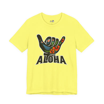 Aloha Shaka Floral Vibe – Unisex Streetwear Graphic Tee