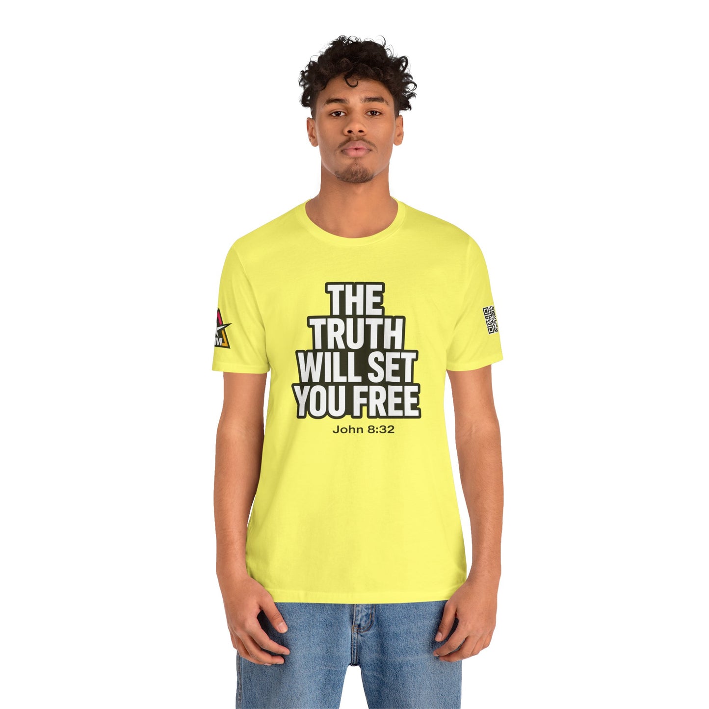 The Truth Will Set You Free Graphic T-Shirt | John 8:32 Christian Tee | Faith Streetwear Shirt