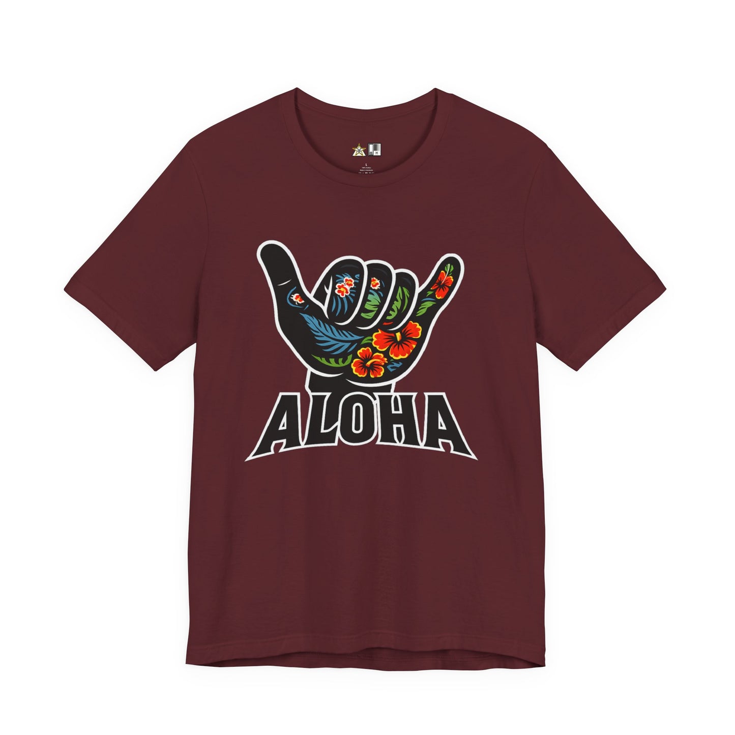 Aloha Shaka Floral Vibe – Unisex Streetwear Graphic Tee