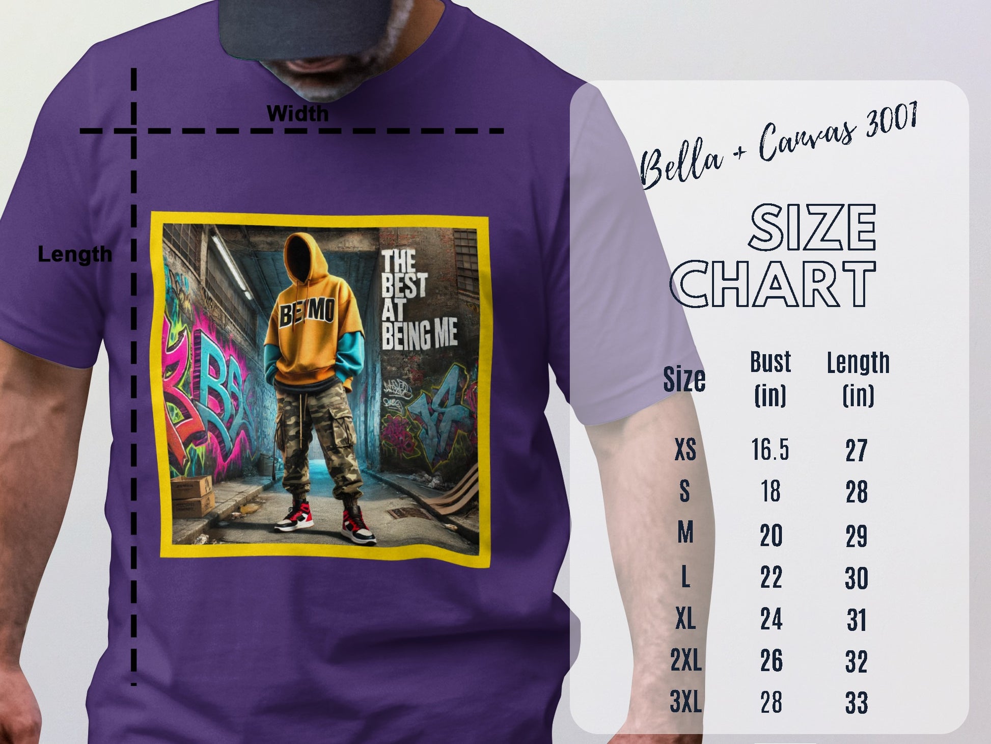 The Best at Being Me Graffiti Hoodie design product