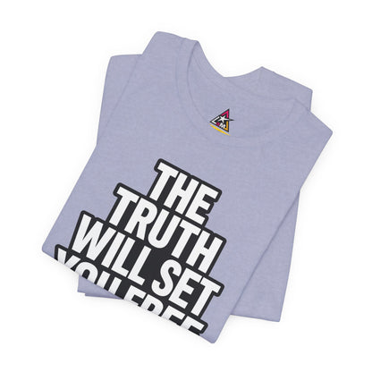 The Truth Will Set You Free Graphic T-Shirt | John 8:32 Bible Verse Tee | Christian Streetwear