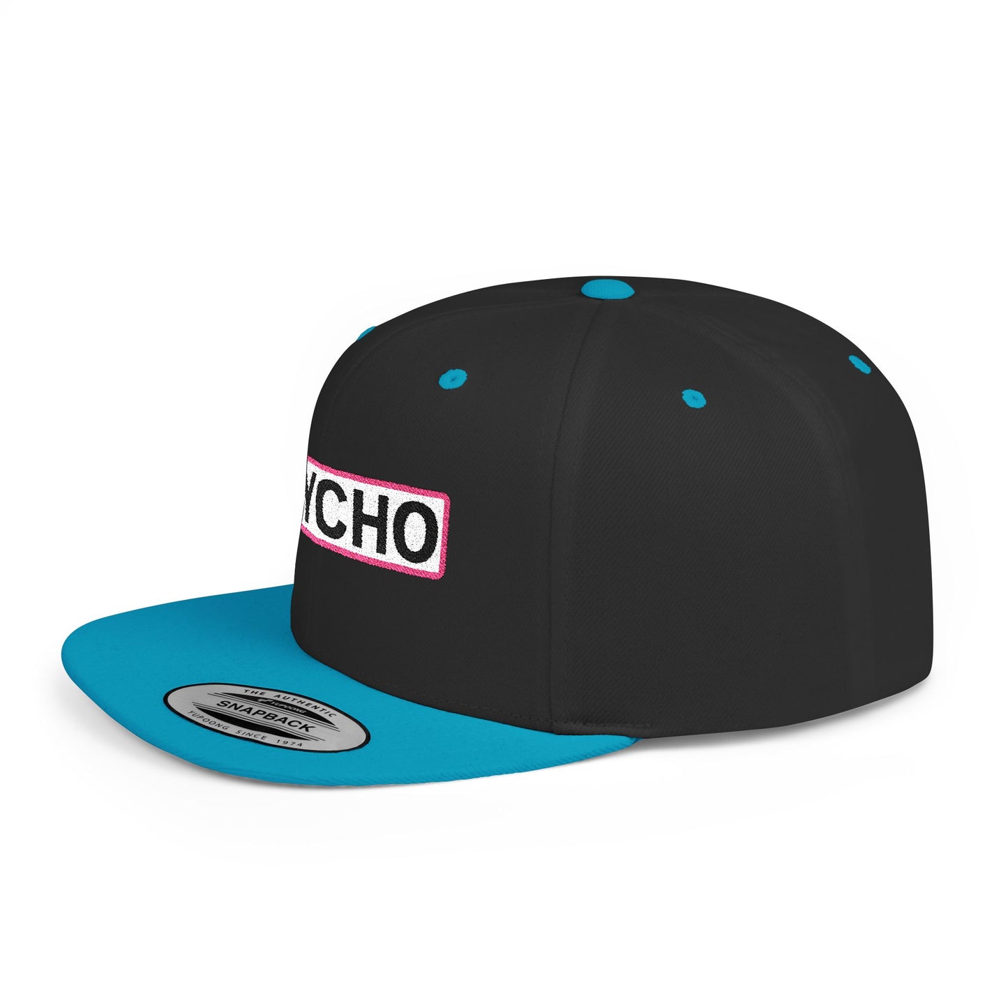 PSYCHO Embroidered Snapback Hat | Funny Statement Cap | Bold Streetwear Flat Bill | Conversation Starter Gift