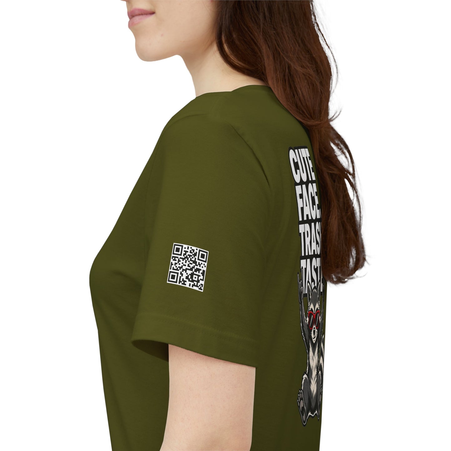 Cute Face, Trash Taste – Funny Raccoon Graphic Tee