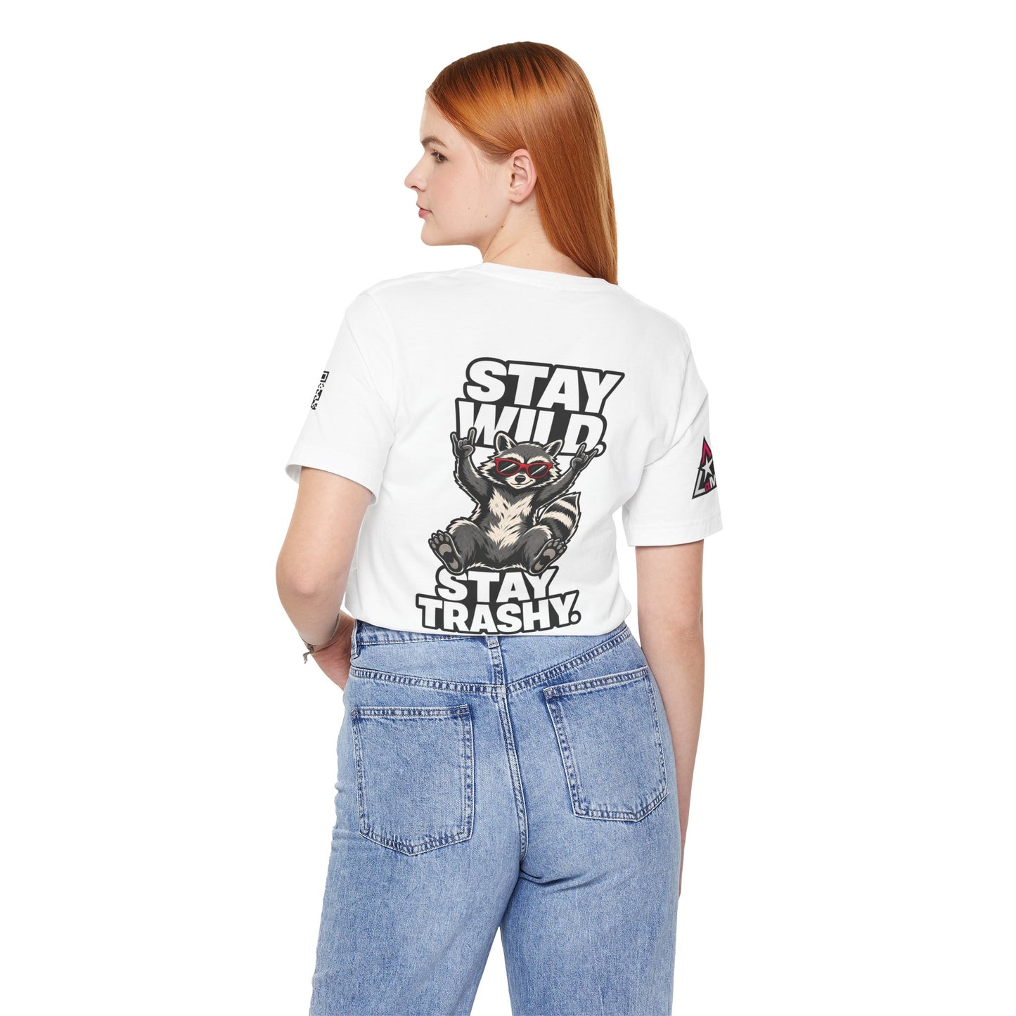 Stay Wild, Stay Trashy – Funny Raccoon Graphic Tee