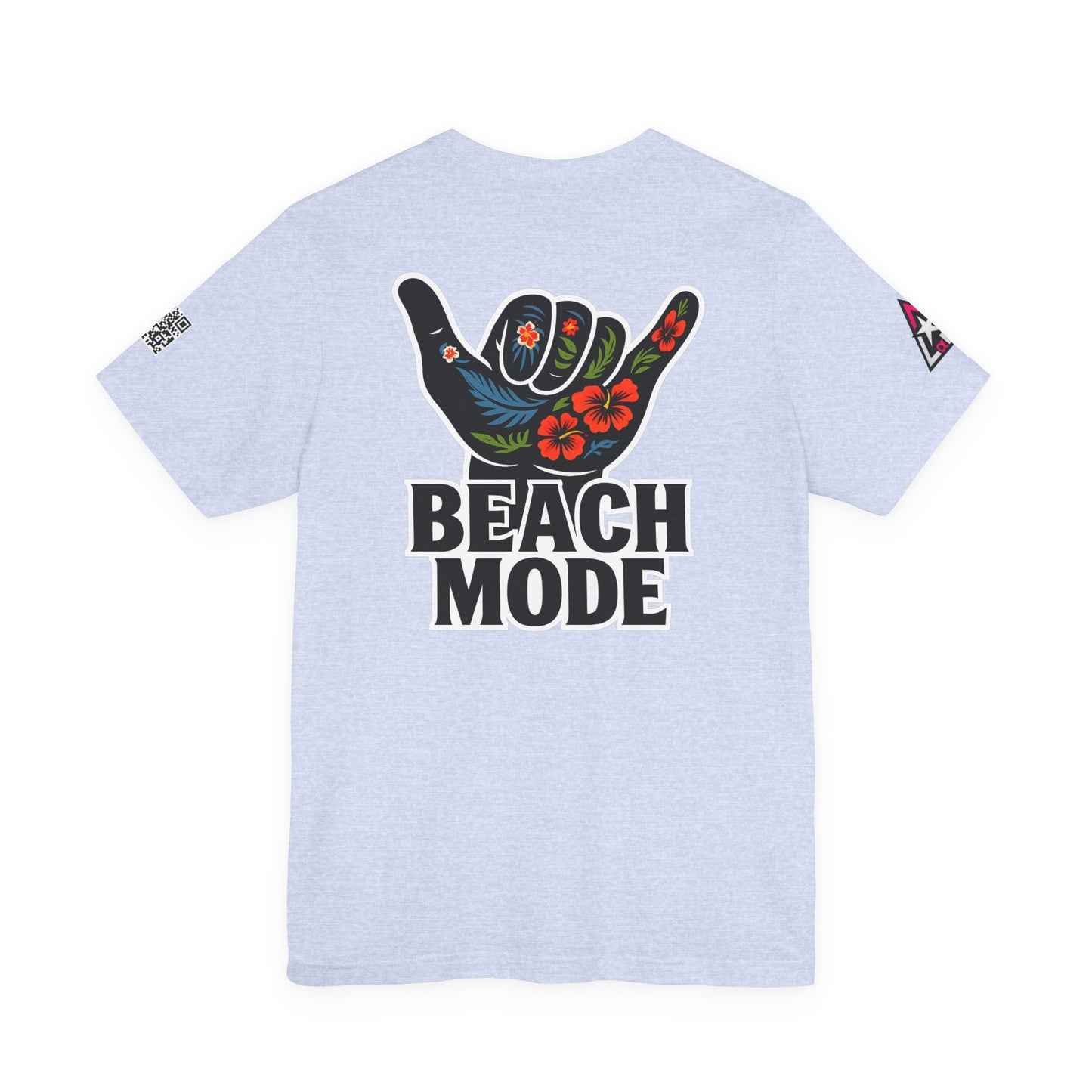 Beach Mode Graphic T-Shirt | Shaka Hand Tropical Tee | Summer Streetwear