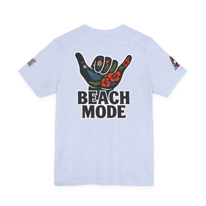 Beach Mode Graphic T-Shirt | Shaka Hand Tropical Tee | Summer Streetwear