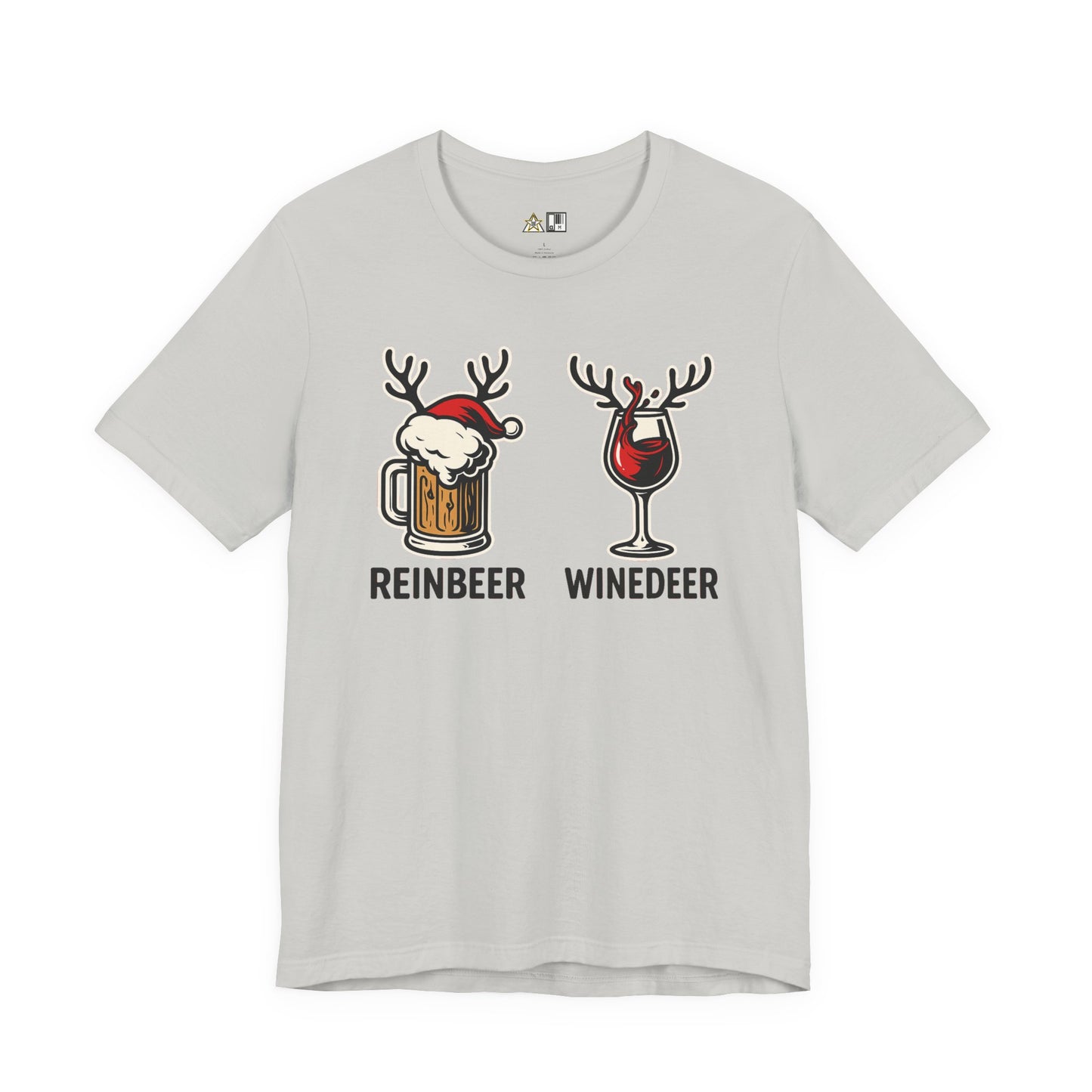 Reinbeer vs Winedeer – Unisex Bold Holiday Graphic Tee