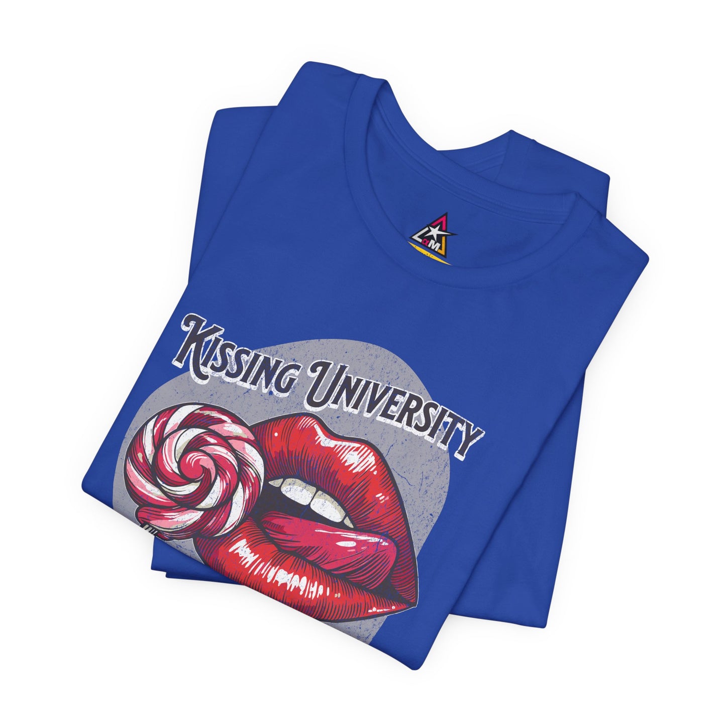 Kissing University Graphic T-Shirt | Sweetest Temptation Tee | Flirty Retro Streetwear Shirt