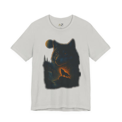 Midnight Wolf Instinct Tee – Unisex Streetwear Graphic Tee