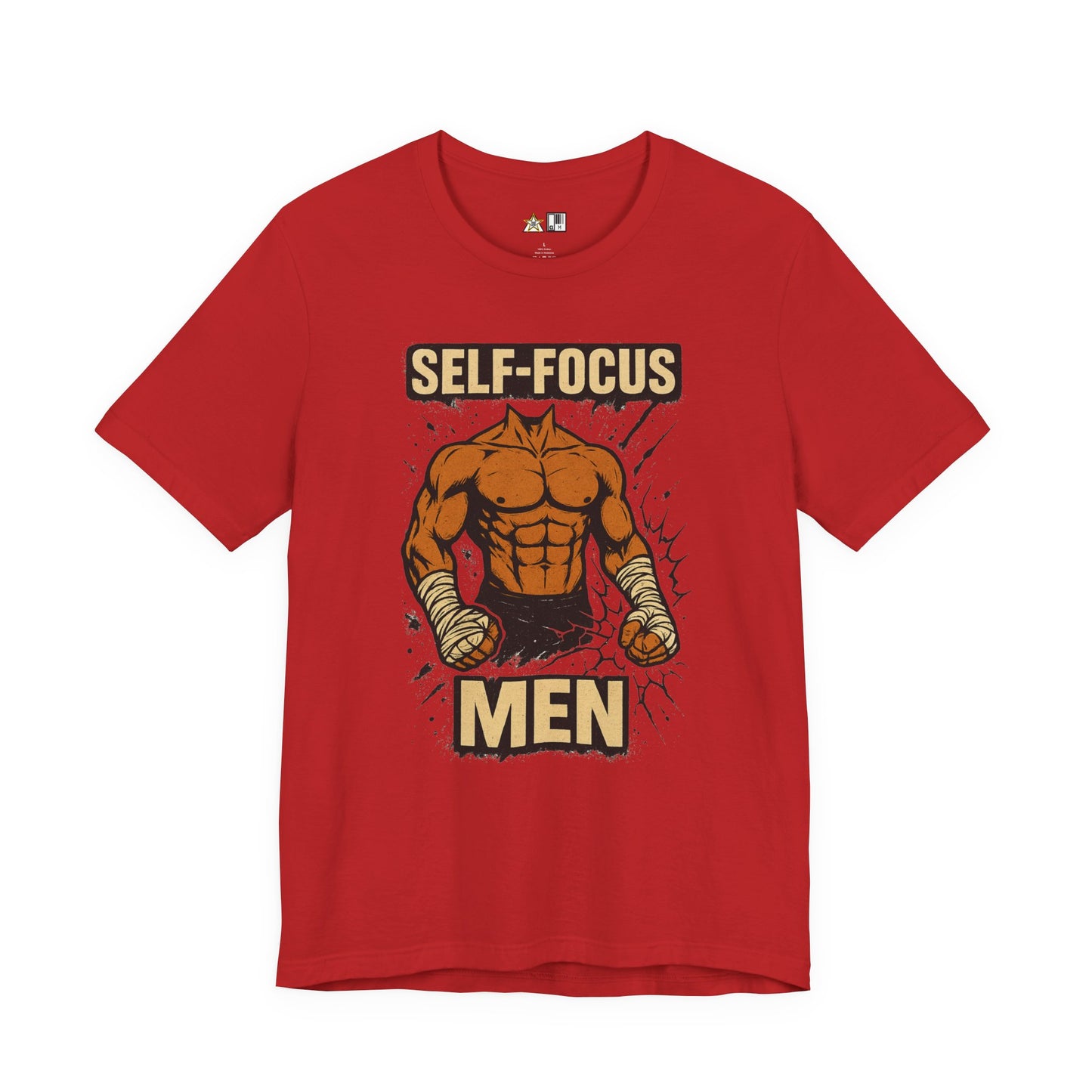 Fighter Self-Focus Men Muscle Power – Unisex Streetwear Graphic Tee